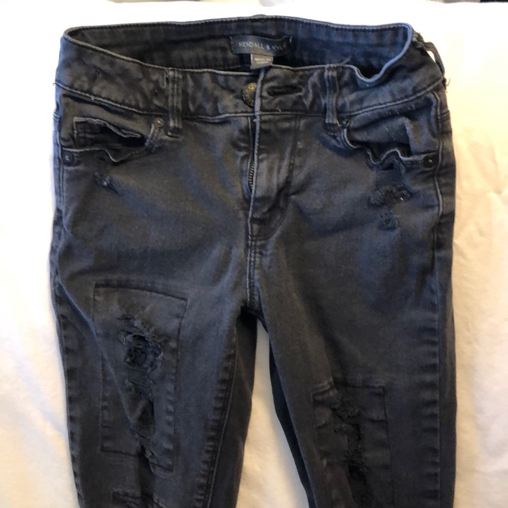 Kendall and Kylie Black Denim jeans